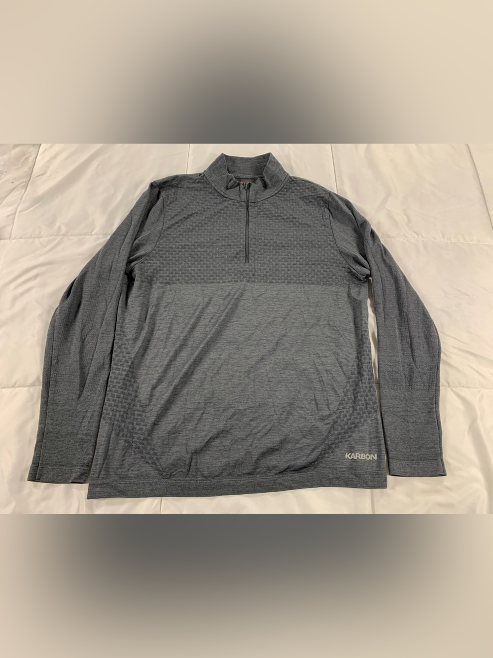Pre loved KARBON quarter zip sweater mens size M